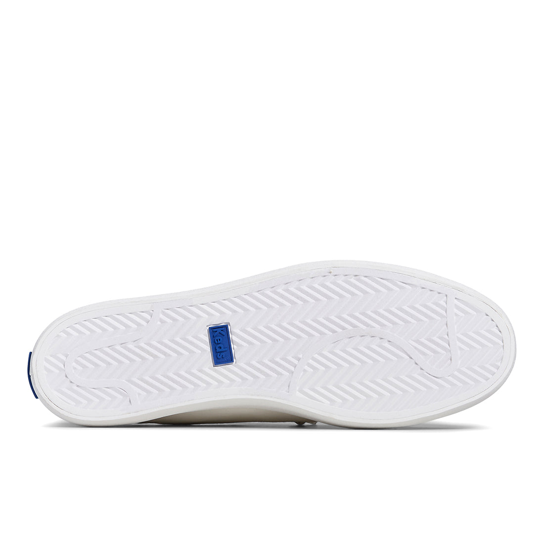 Keds Women's Kickback Canvas Nautical Sneaker White/Navy (WF67784)