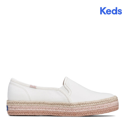 Keds Women's Triple Decker Jute Foxing White (WF67832)