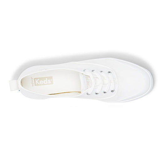 Keds Women's Champion Toe Cap Canvas  Sneaker White (WF67877)