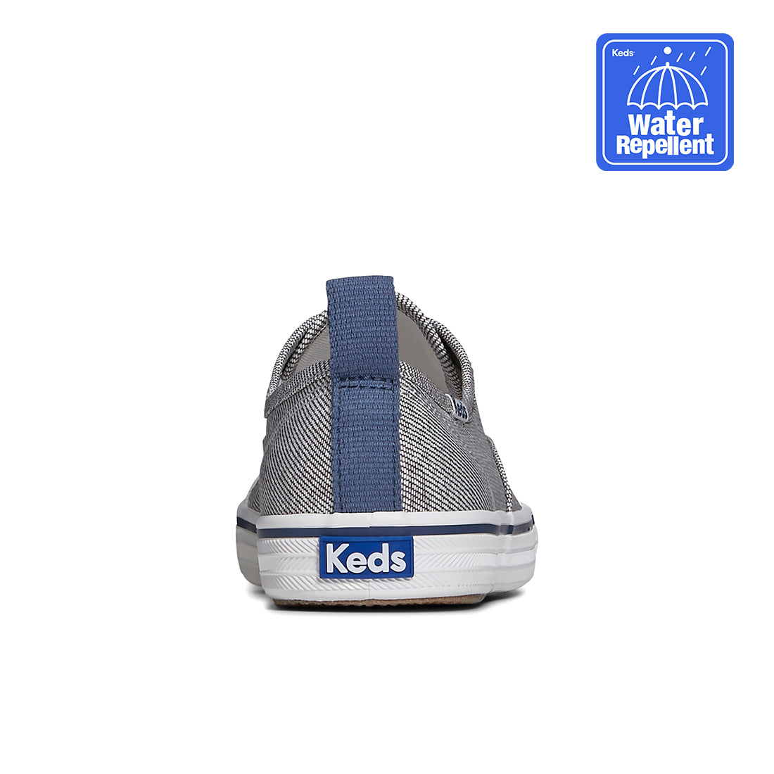 Keds Women's Champion Toe Cap Splash Twill Sneaker Grey/Navy (WF67887)