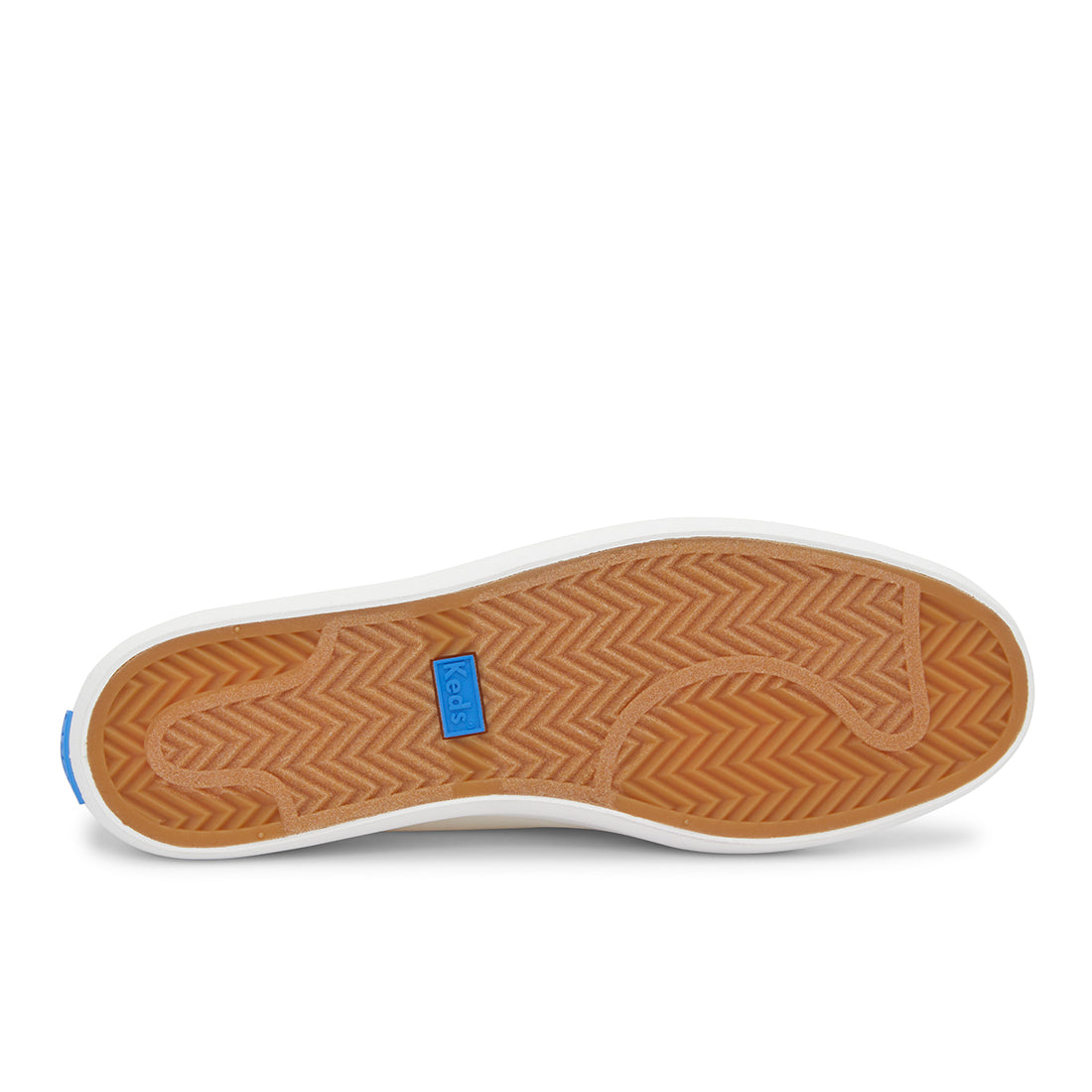 Keds Womens' Kickback Toe Cap Toggle Coated Twill White (WF68096)
