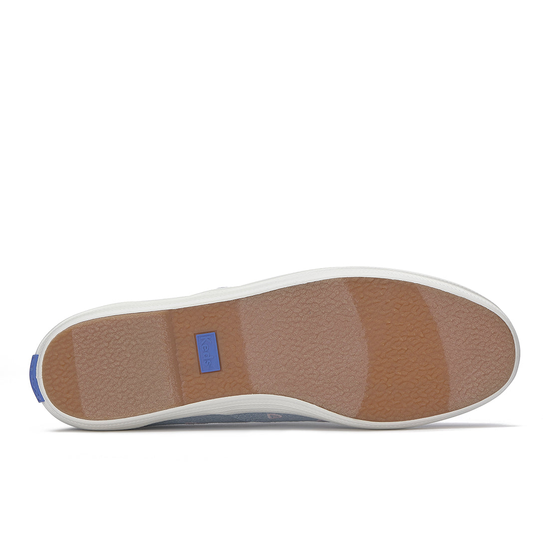Keds Womens Champion Denim Heart Embroidery Sneaker Blue/Pink (WF68341)