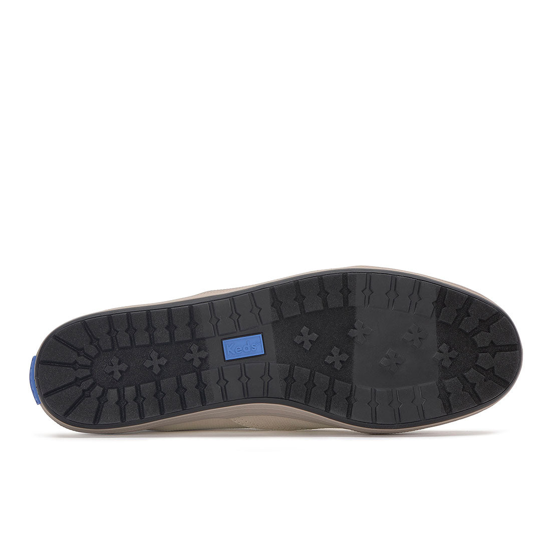 Keds Womens Champion Toe Cap TRX Splash Canvas Sneaker Oatmeal/Black (WF68347)