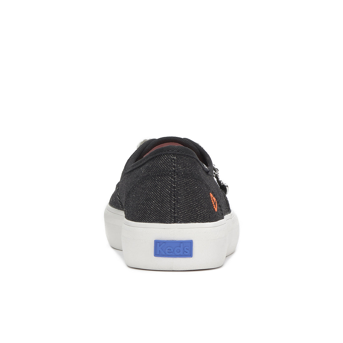Keds Campion Gender Neutral Washed Denim Sneaker Black (WF68352)