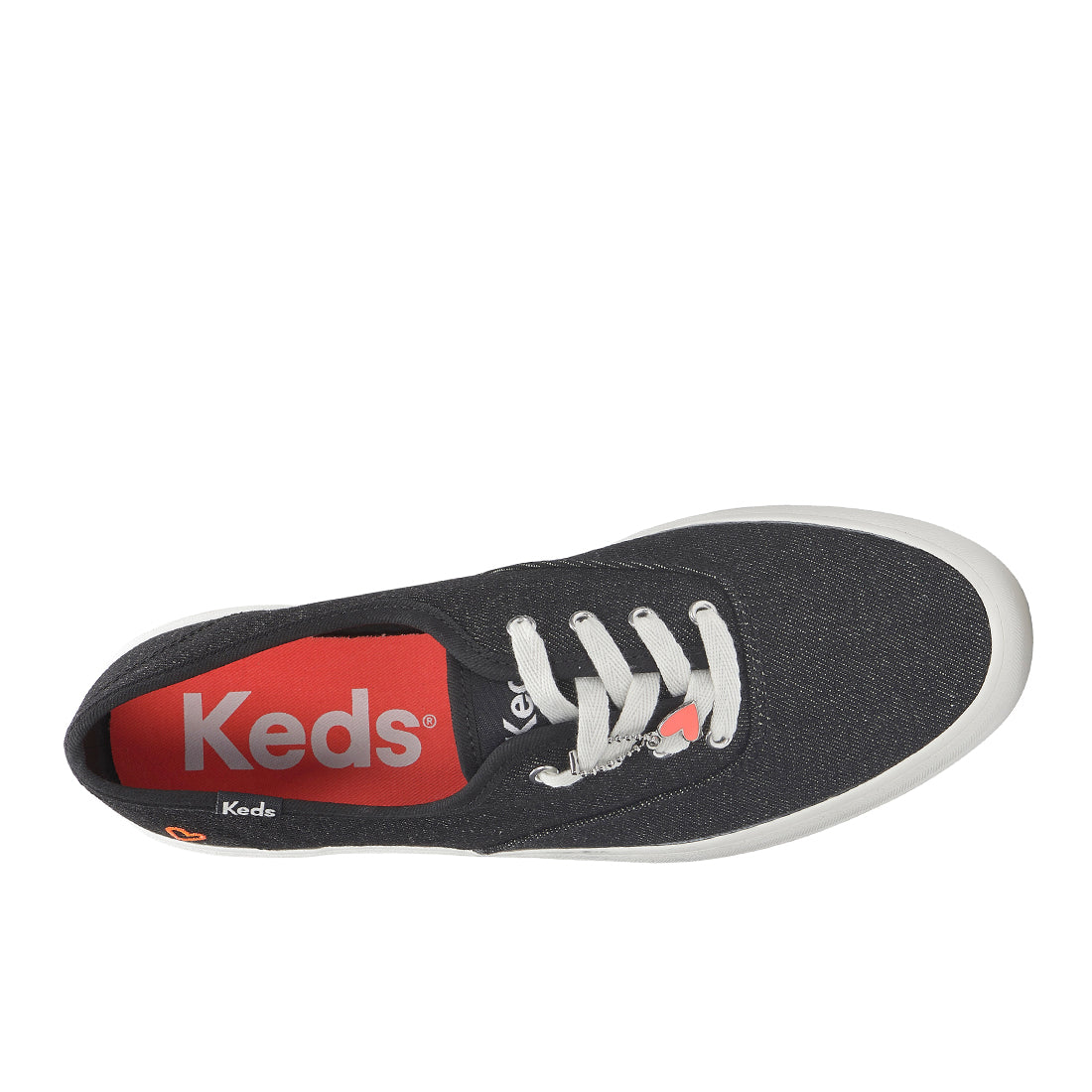 Keds Campion Gender Neutral Washed Denim Sneaker Black (WF68352)
