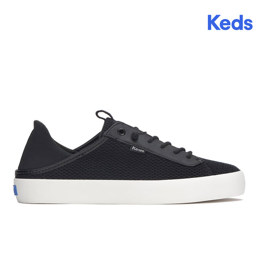 Keds Women's Kickback Crashback Cotton Mesh Black (WF68419)