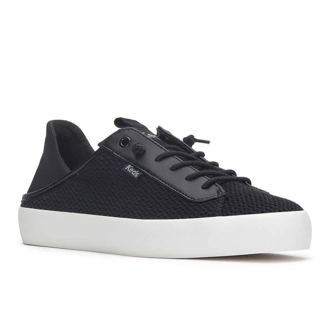 Keds Women's Kickback Crashback Cotton Mesh Black (WF68419)