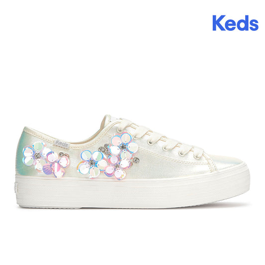 Keds Women's Triple Kick Canvas Digi Femme Snow White (WF68434)