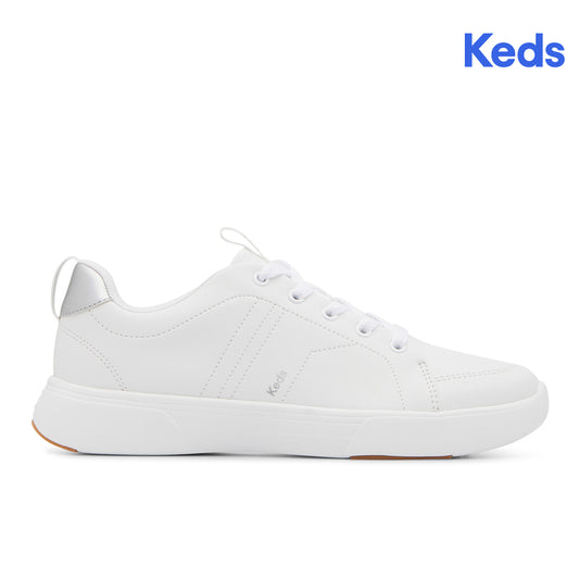 Keds Women's Blisswalk Lace Pu Sneaker White/Silver (WF68501-BLISLC6110)