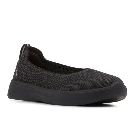 Keds Women's Blisswalk Skimmer Eng Knit Sneaker Black/Black (WF68508)