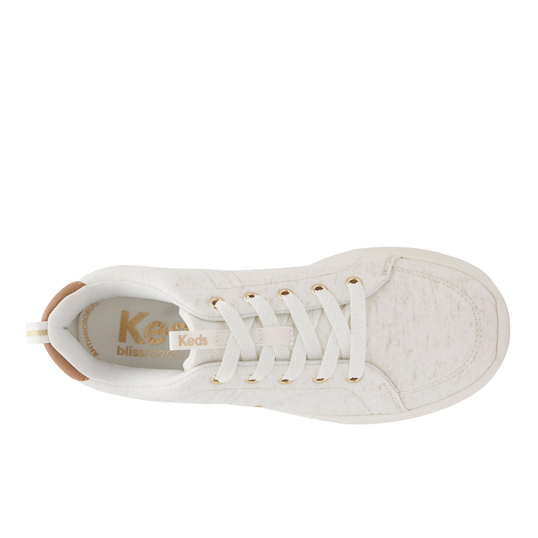 Keds Women's Blisswalk Lace Jersey Sneaker Oatmeal/Cognac (WF68539-BLISLC5A280)