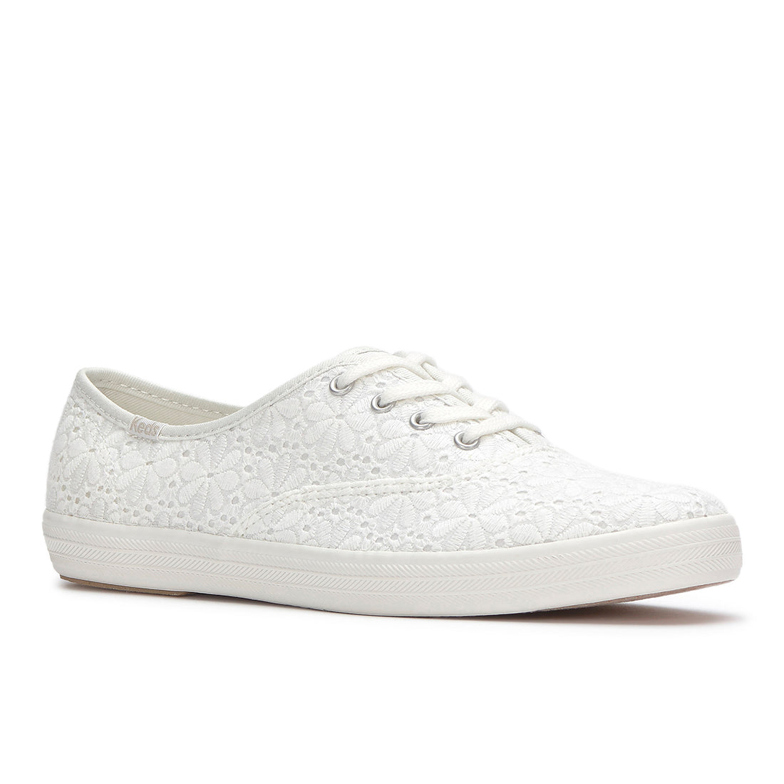 Keds Womens Champion Festival Eyelet Sneaker Snow White (WF68580)