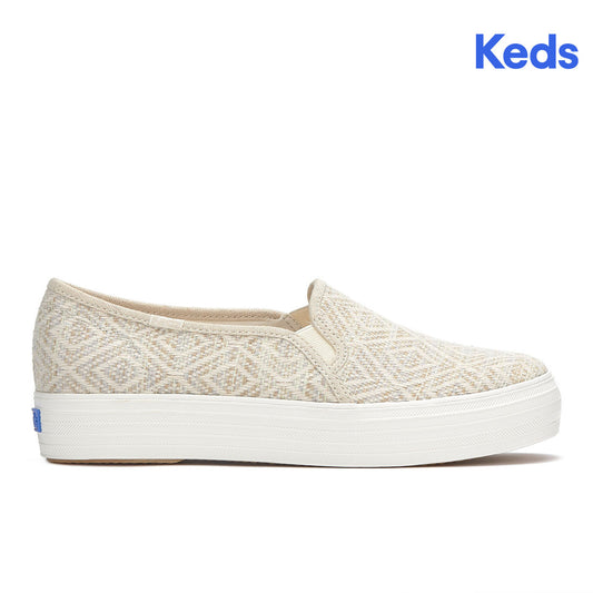 Keds Women's Triple Decker Diamond Woven Natural (WF68616)