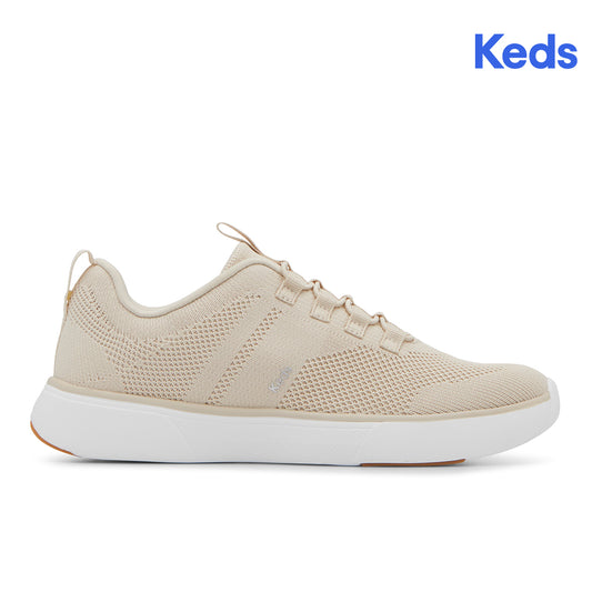 Keds Women's Blisswalk Alt Engineered Knit Sneaker Snow White/Oatmeal (WF68627-BLISAL5110)