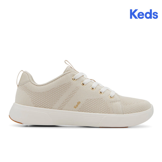 Keds Women's Blisswalk Lace Engineered Knit Sneaker Oatmeal (WF68647-BLISLC5280)