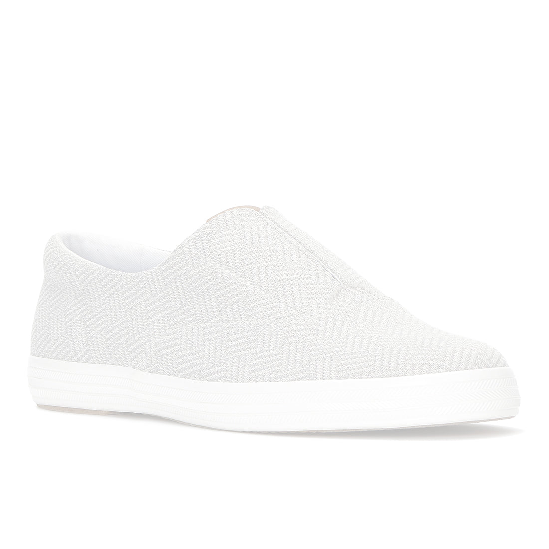 Keds Champion Round Toe Slip Crosshatch Textile Sneaker Light Grey (WF68941-RNCVO5D060)