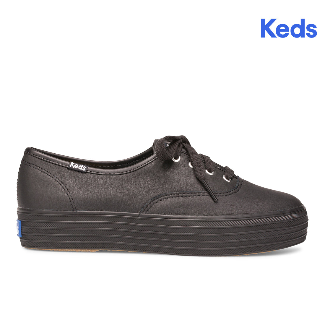 Keds Women's Triple Leather Cvo Black/Black Wh55749