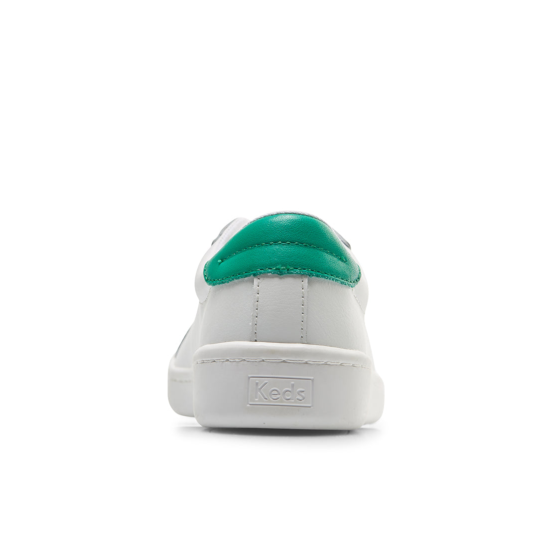 Keds Women's Ace Leather--Wgrn-White/Green