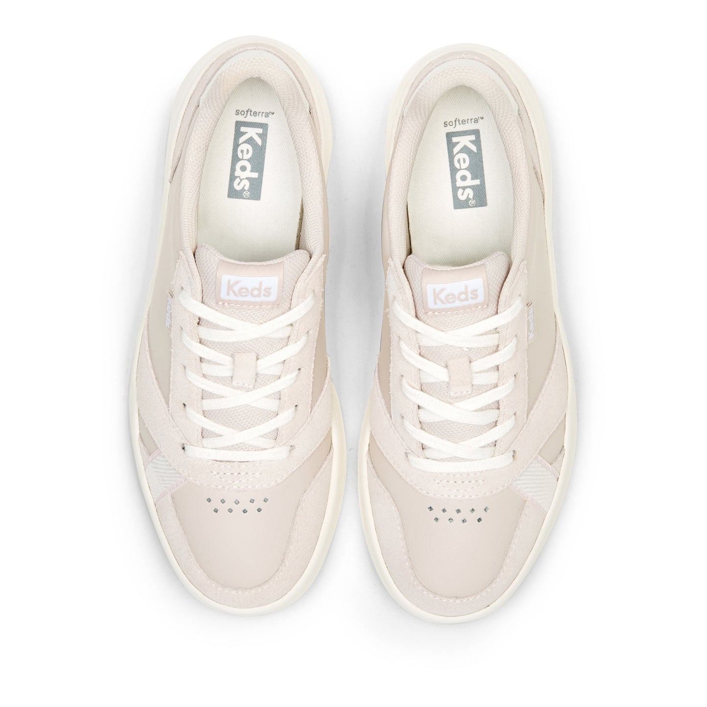 Keds Women's The Court Leather--Lpkw-Light Pink/White