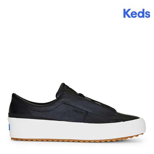 Keds Women's Remi Leather Sneakers Black (WH67323)