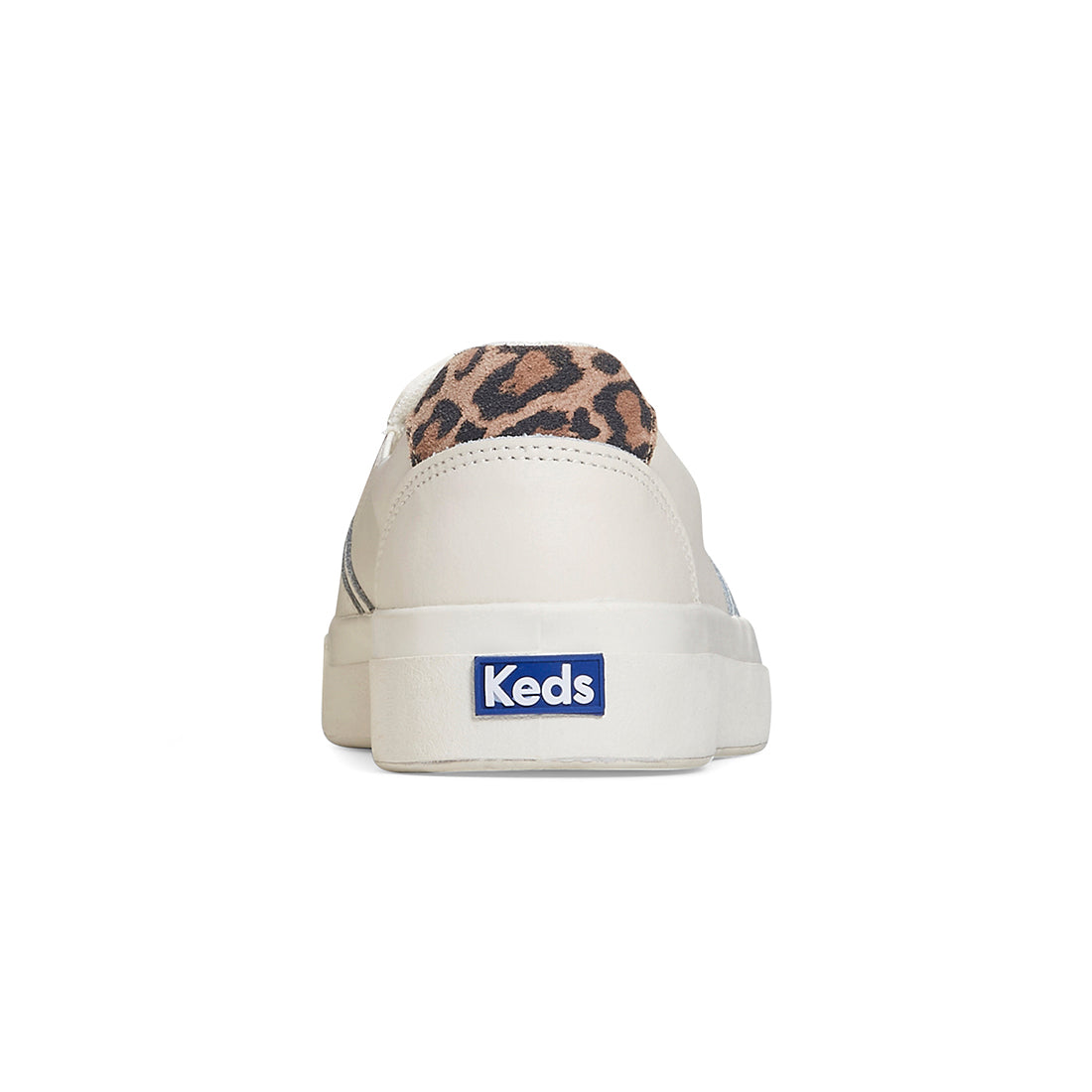 Keds Women's Pursuit Slip Leather Leo Sneaker White (WH67739)