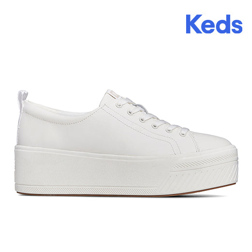 Keds Women's Platform Skyler Leather Sneaker White (WH67872)