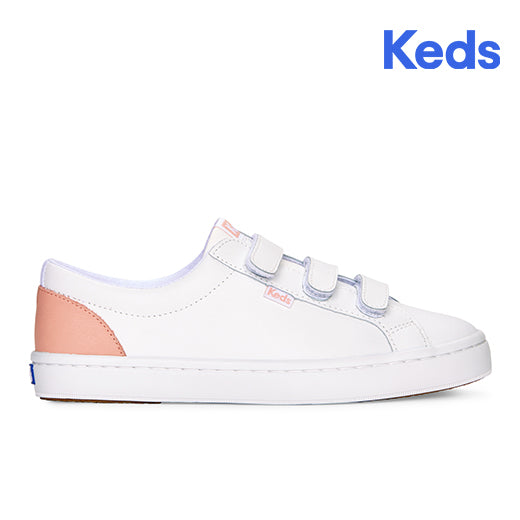 Keds Women's Tiebreak Leather Ph-Smu--Wbsm-White/Blossom