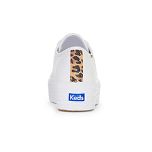 Load image into Gallery viewer, Women&#39;s Triple Up Leather Leopard--Wht-White

