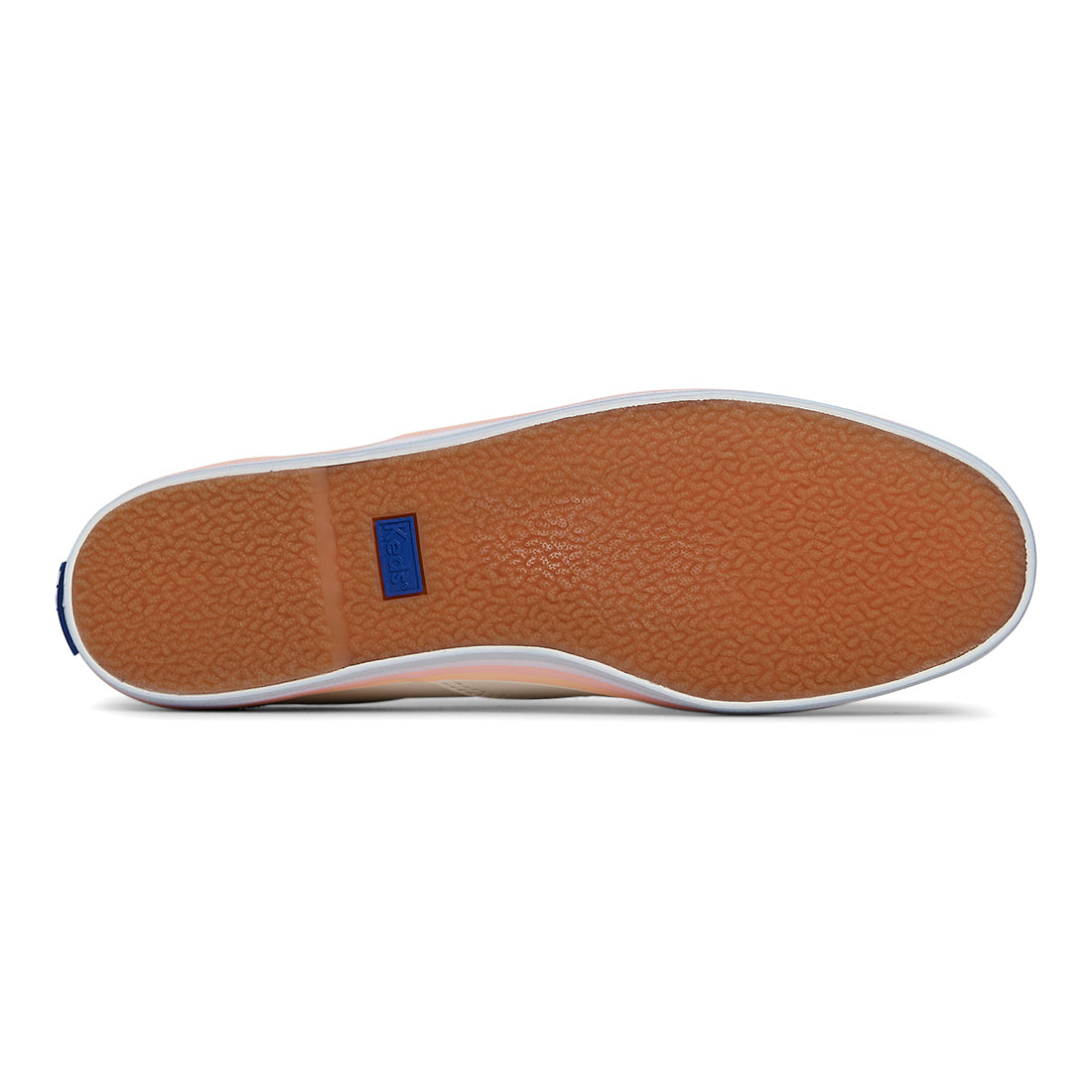 Keds Women's Champion Leather Foxing Stripe Sneaker Egret/Multi (WH67932)