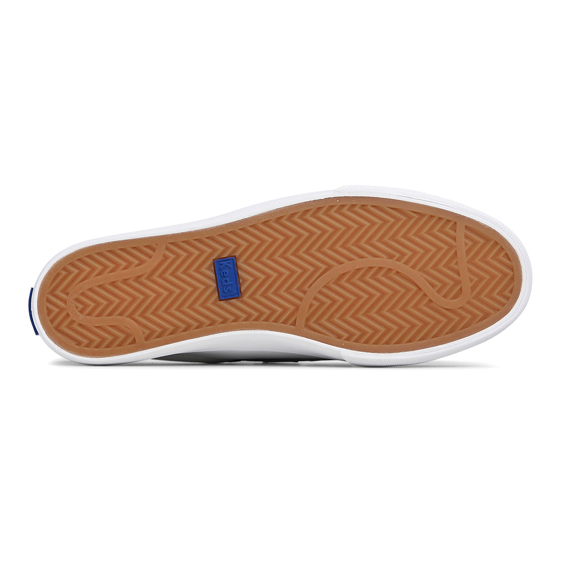 Keds Women's Jump Kick V Leather SMU Sneaker White/Gold (WH67980)