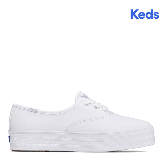 Keds Women's Point Leather Sneaker White (WH67982)