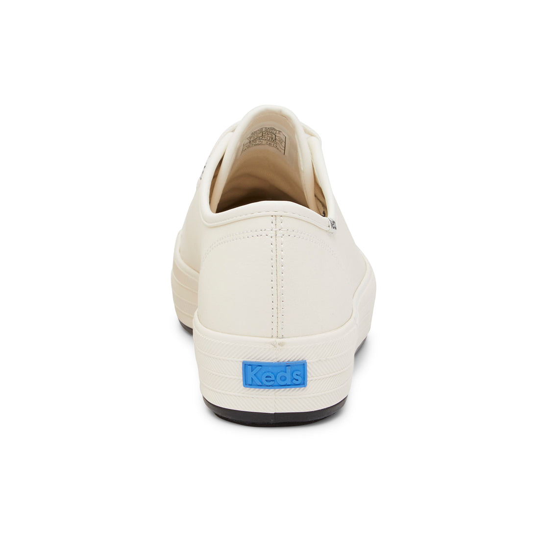 Keds Womens' Triple Kick Leather Bottom Foxing Stripe White/Black (WH67995)