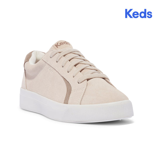 Keds Womens' Pursuit Suede Sneaker Natural (WH67999)