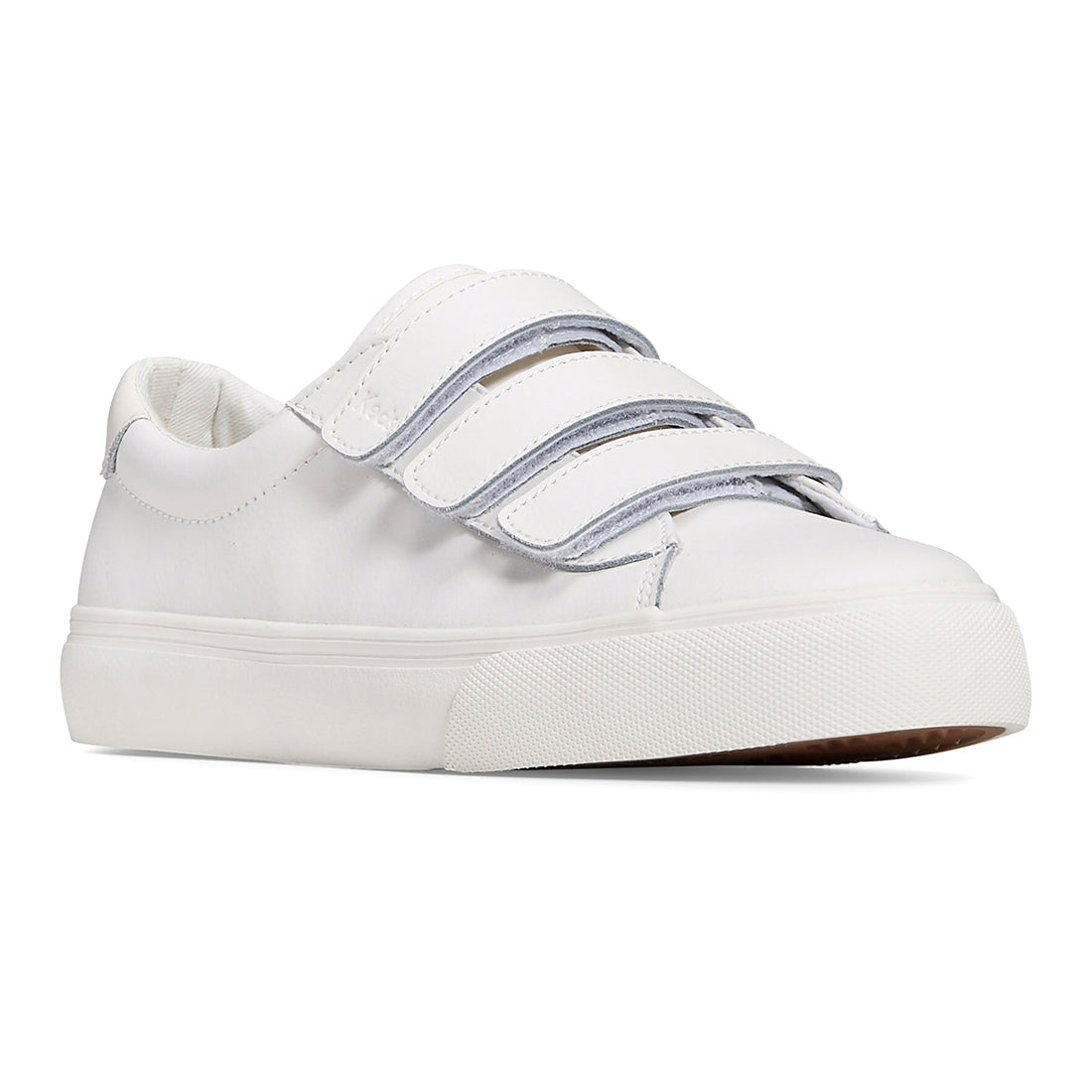 Keds Women's Jump Kick V Leather Pop Foxing SMU Sneaker White/Cream (WH68067)