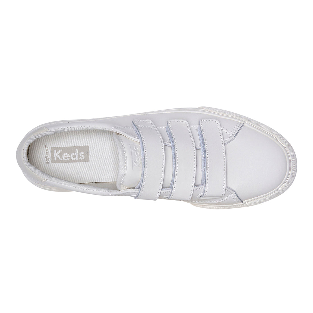 Keds Women's Jump Kick V Leather Pop Foxing SMU Sneaker White/Cream (WH68067)