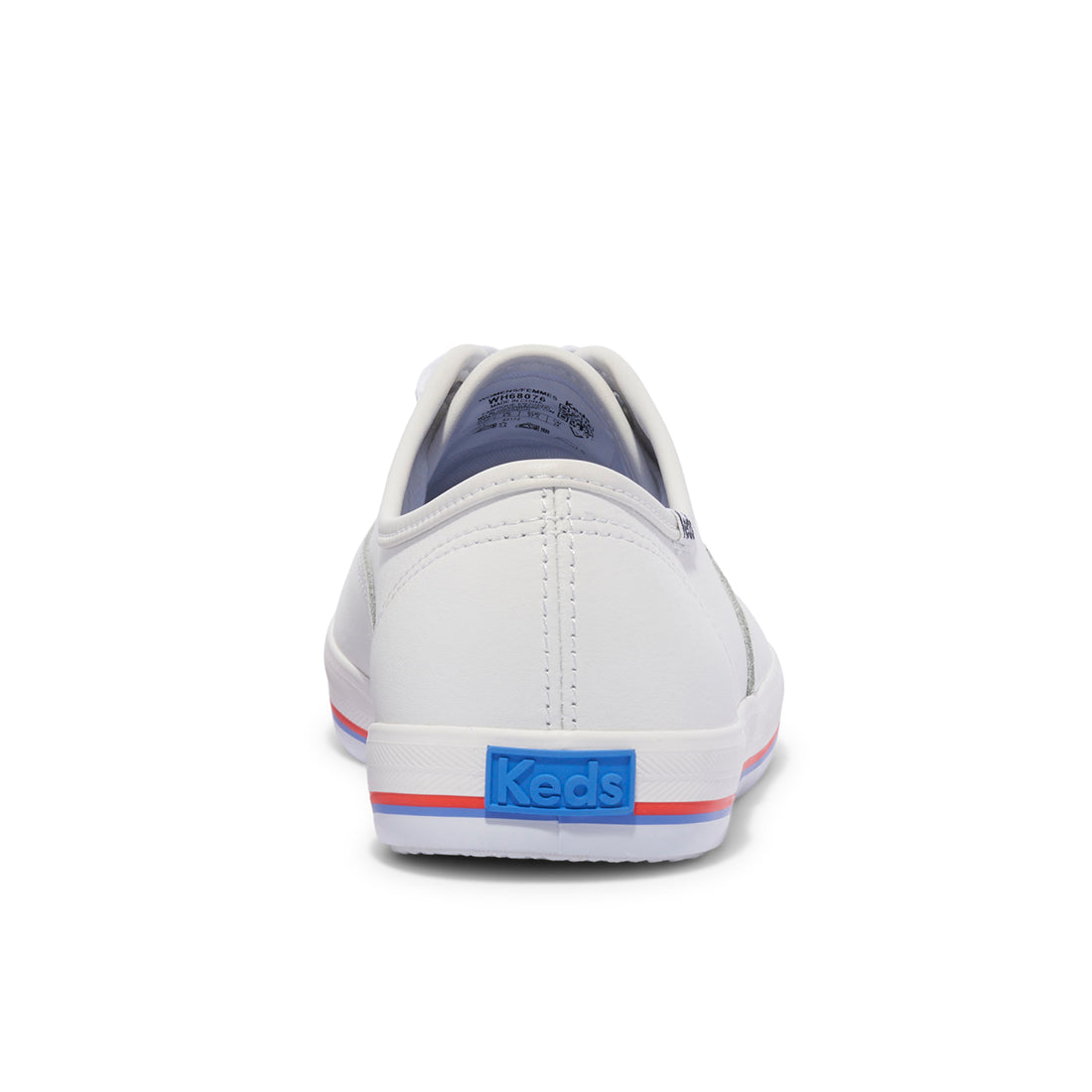 Keds Womens' Champion Leather Bottom Foxing Stripe White/Red/Blue (WH68076)