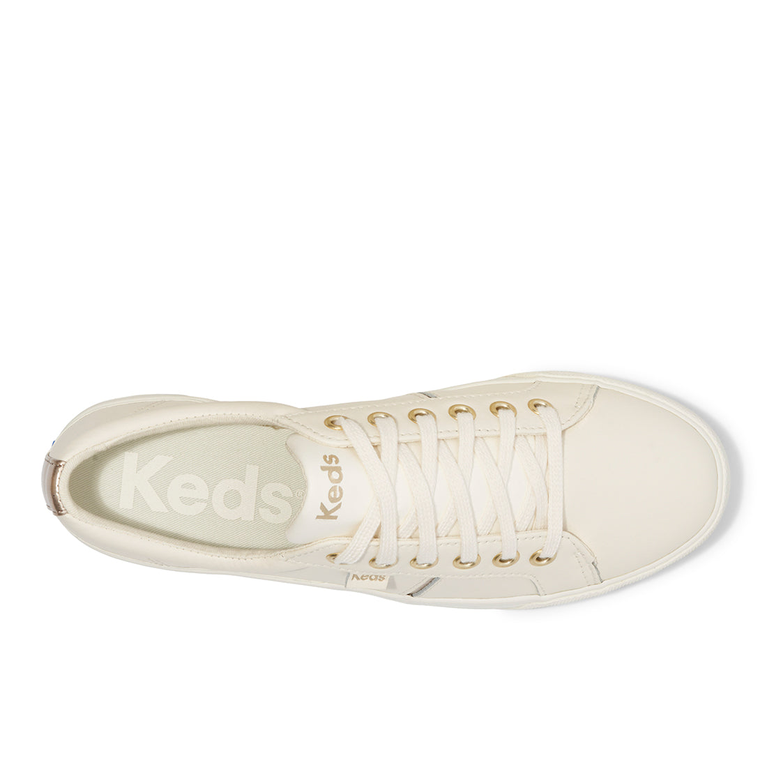 Keds Womens' Jumpkick Duo Leather Mettalic Pops Off White (WH68090)