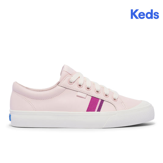Keds Womens' Jump Kick Leather Toe Cap Sneaker Pink/Purple (WH68182)