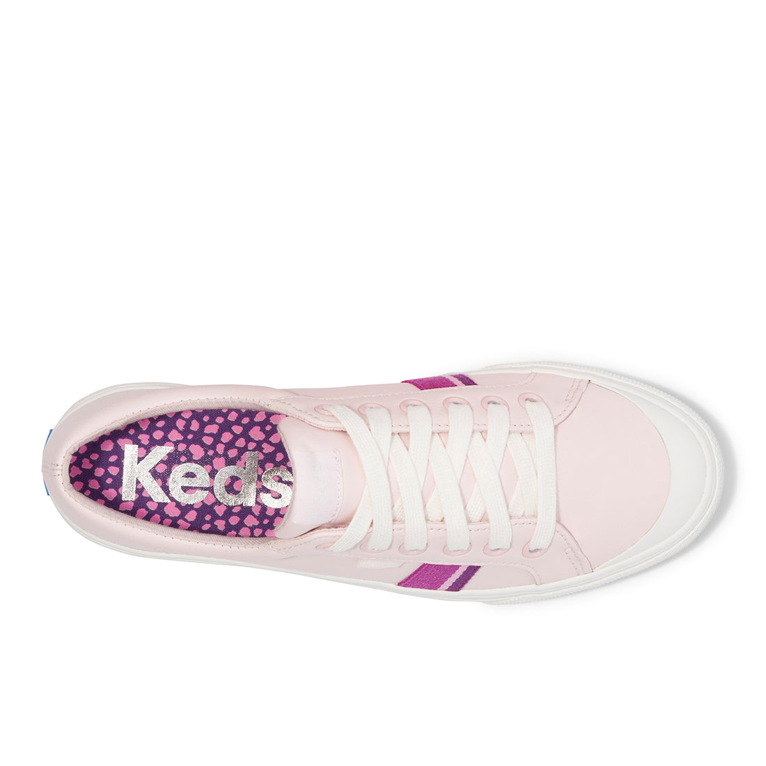 Keds Womens' Jump Kick Leather Toe Cap Sneaker Pink/Purple (WH68182)