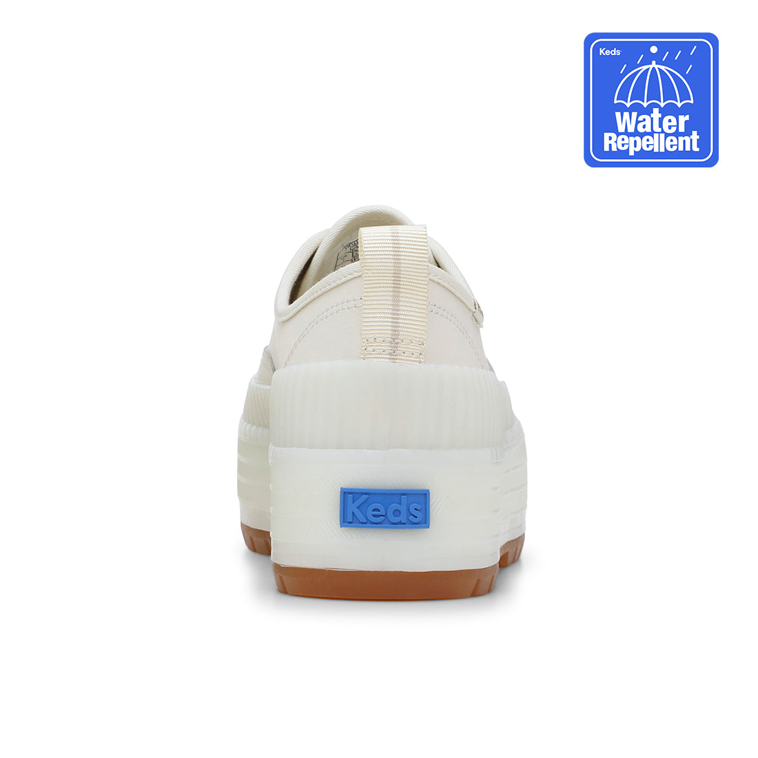 Keds Womens' The Platform Lug Weatherized Leather Off White (WH68242)
