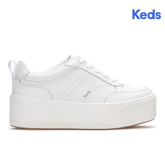 Keds Women's Skyler II Leather Mixed Texture White (WH68277-SKYII8110)