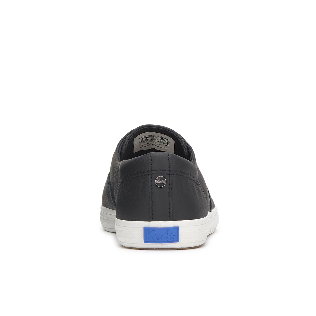 Keds Womens Champion Square Toe Slip Soft Leather Sneaker Black (WH68356)