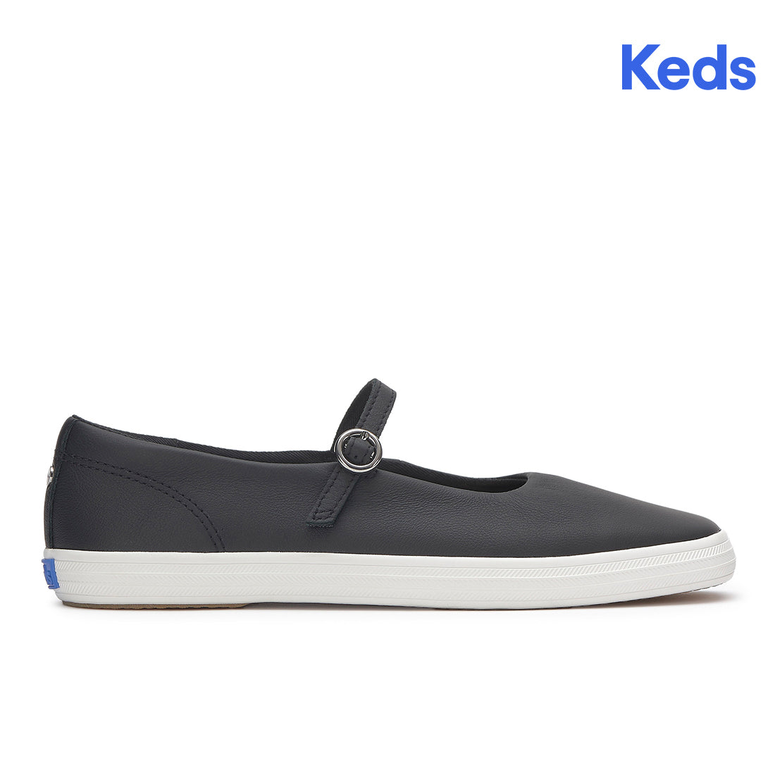 Keds Womens Slip-On Square Toe Mary Jane Leather Black (WH68359)