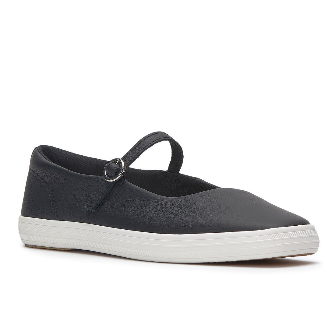 Keds Womens Slip-On Square Toe Mary Jane Leather Black (WH68359)