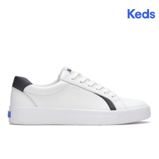 Keds Women's Pursuit Leather Sneaker White/Black (WH68393)