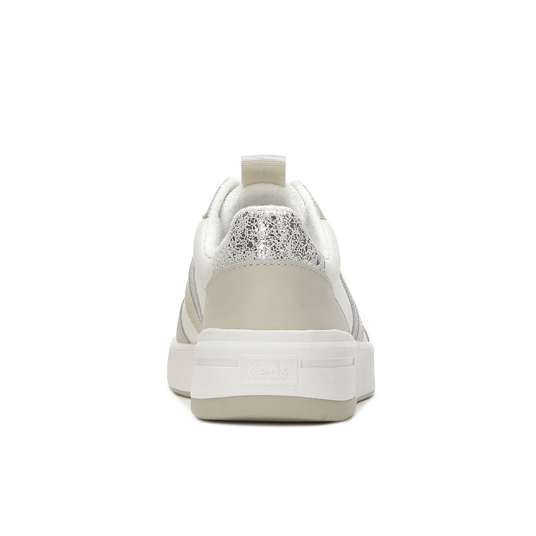 Keds Women's The Court II Leather Sneaker Oatmeal/Silver (WH68491-CRTII7A251)