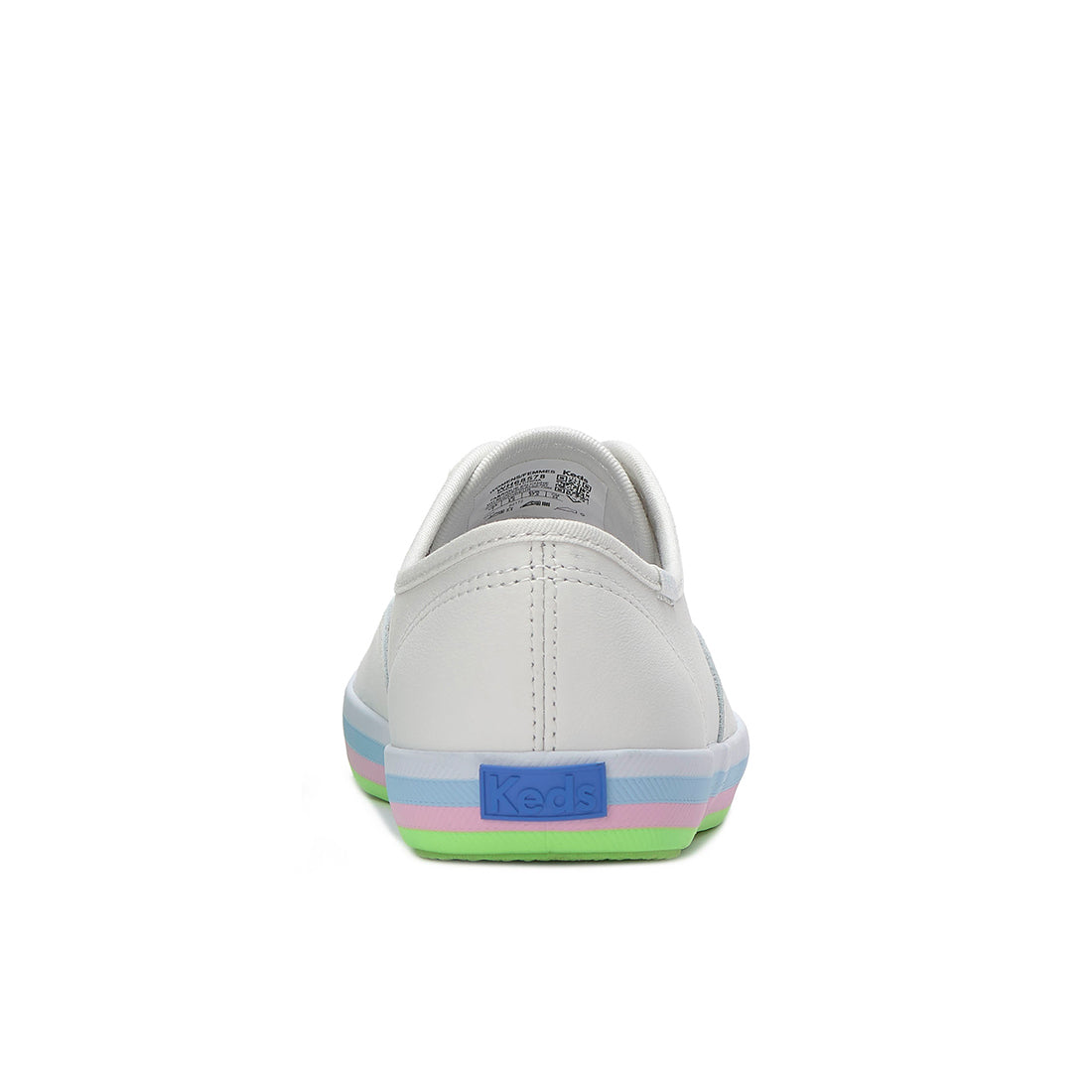 Keds Womens Champion Leather Foxing Stripe Sneaker Snow White (WH68578)