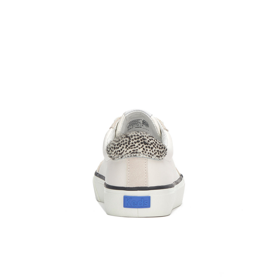 Keds Women's Jump Kick T-Toe Leather/Suede Hair Calf Heel Sneaker Snow White/Cream/Black (WH68631-JKTOE7110)