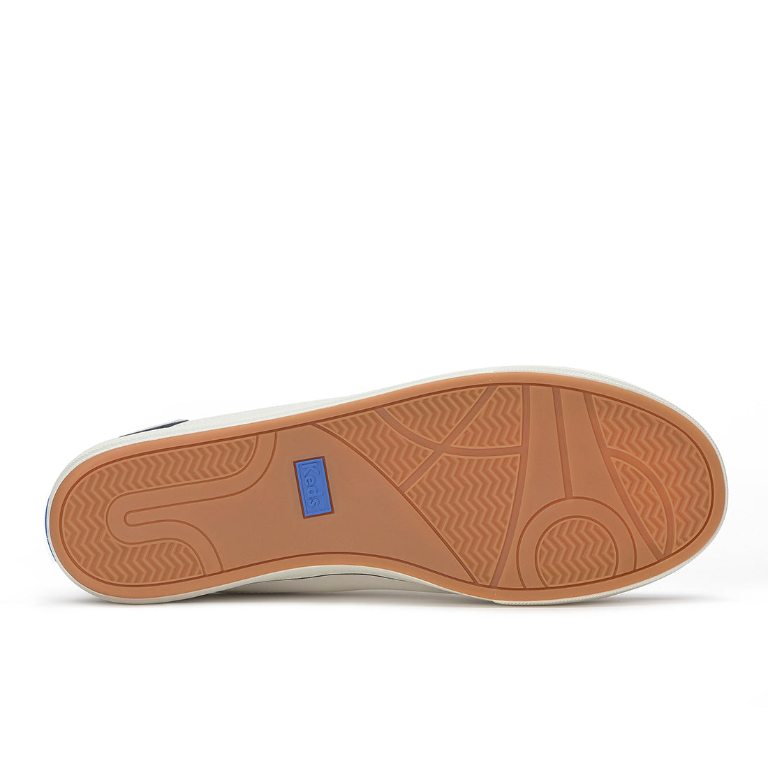 Keds Women's Center III Leather/Suede Sneaker Snow White/Navy (WH68640)