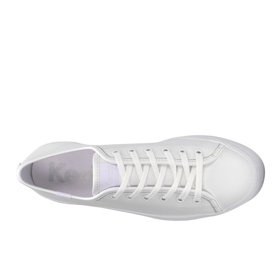 Keds Women's Triple Up Leather Iridescent Binding White/Iridescent (WH68928)